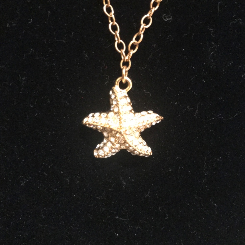 NWT J. Crew starfish ⭐️ necklace - 9” long